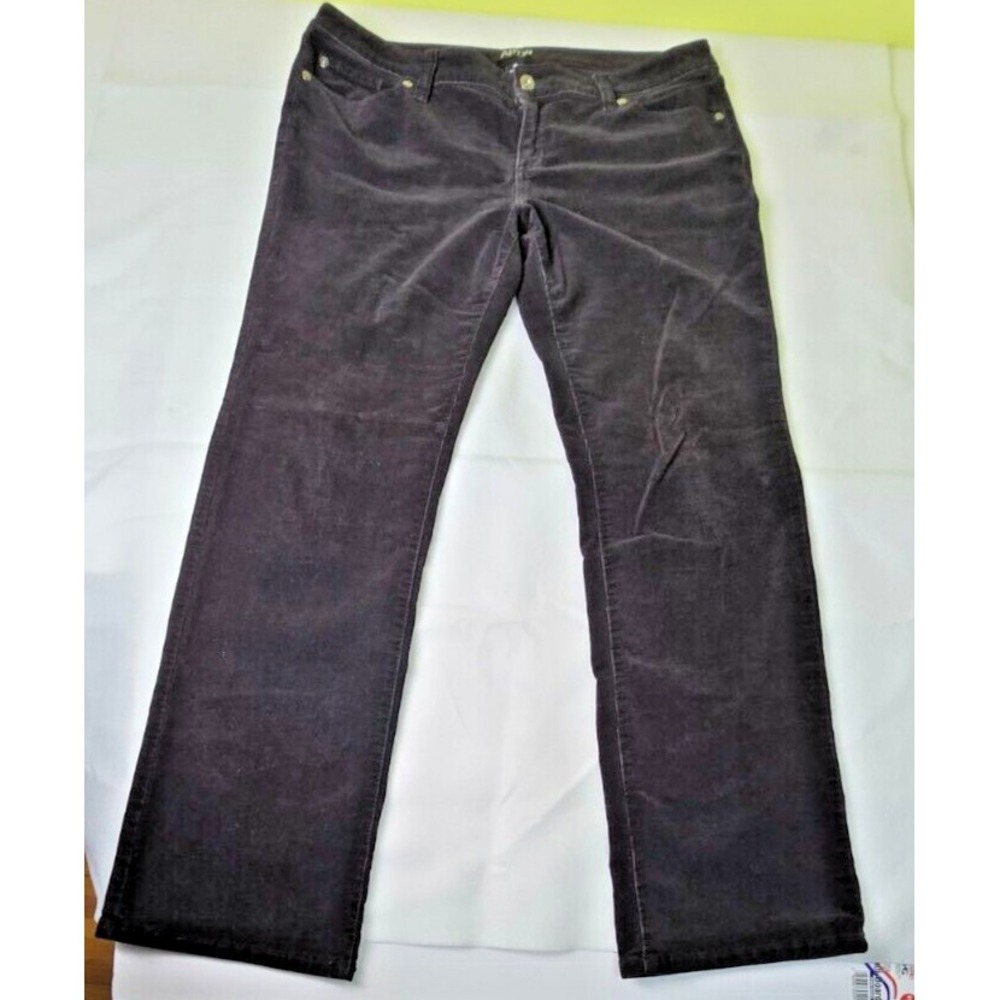 Vintage Apt 9 Black Corduroy Pants 14‎ Cotton Spandex